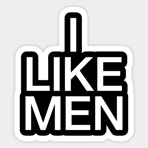 I LIKE MEN Sticker by Eugene and Jonnie Tee's